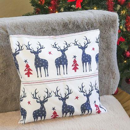 Imaginea din Husă de pernă de Crăciun 40x40 cm  -  reni