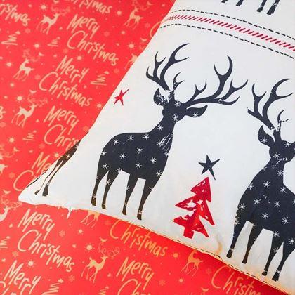 Imaginea din Husă de pernă de Crăciun 40x40 cm  -  reni