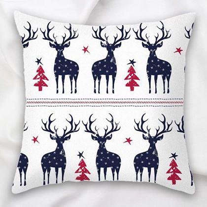 Imaginea din Husă de pernă de Crăciun 40x40 cm  -  reni