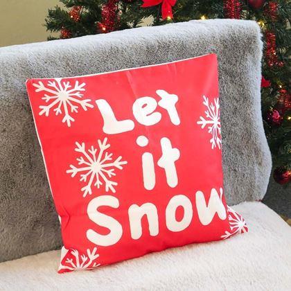 Imaginea din Husă de pernă de Crăciun 40x40 cm  -  Let it Snow