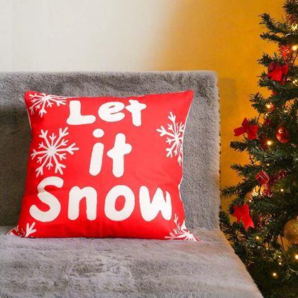 Imaginea din Husă de pernă de Crăciun 40x40 cm  -  Let it Snow