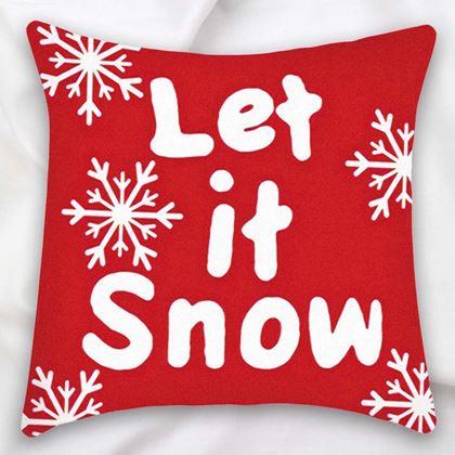 Imaginea din Husă de pernă de Crăciun 40x40 cm  -  Let it Snow