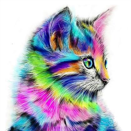 Imaginea din Pictură cu diamante basic  -  pisicuță