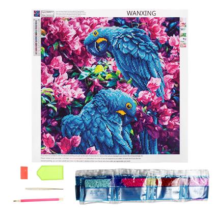 Imaginea din Pictură cu diamante basic  -  papagali