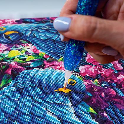 Imaginea din Pictură cu diamante basic  -  papagali