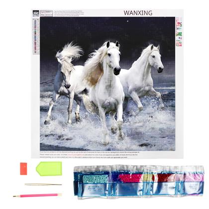 Imaginea din Pictură cu diamante basic  -  căluți