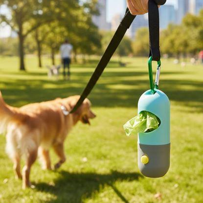 Imaginea Distribuitor de pungi pentru excremente canine cu iluminare