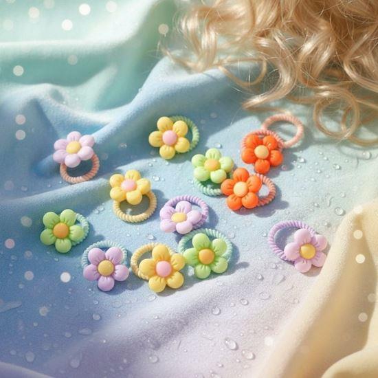 Imaginea din Elastice de păr pentru copii 10 buc  -  floricele