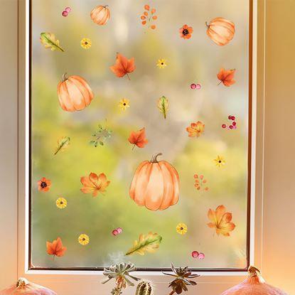 Imaginea Autocolante adezive pentru fereastră - atmosferă de toamnă