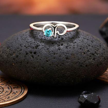 Imaginea din Inel ajustabil cu semn zodiacal - berbec