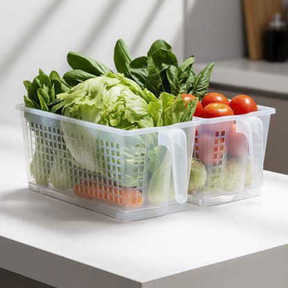 Imaginea Organizator alimentar cu maner si roti