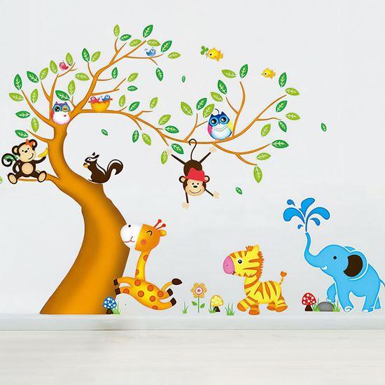 Imaginea din Autocolante de perete pentru copii - animale