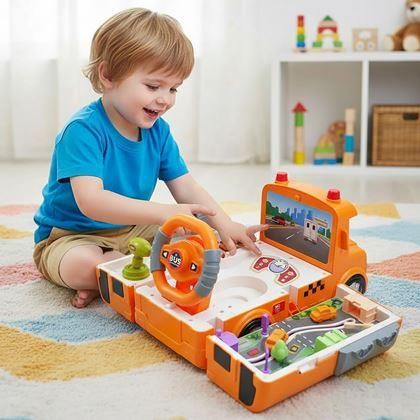 Imaginea din Autobuz interactiv pliabil cu volan