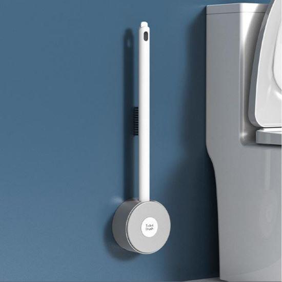 Imaginea din Periuță WC din silicon 2 în 1