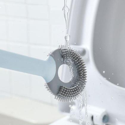 Imaginea din Periuță WC din silicon 2 în 1