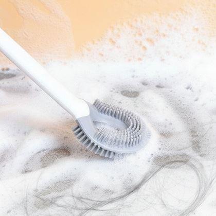 Imaginea din Periuță WC din silicon 2 în 1