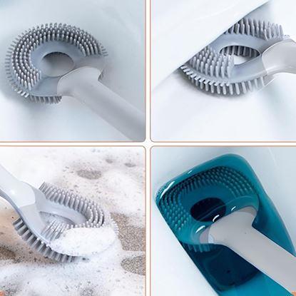 Imaginea Periuță WC din silicon 2 în 1