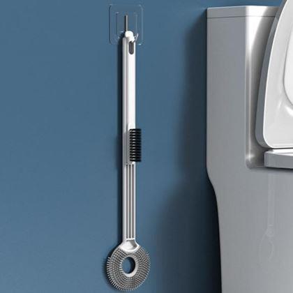 Imaginea din Periuță WC din silicon 2 în 1