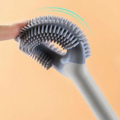 Imaginea din Periuță WC din silicon 2 în 1