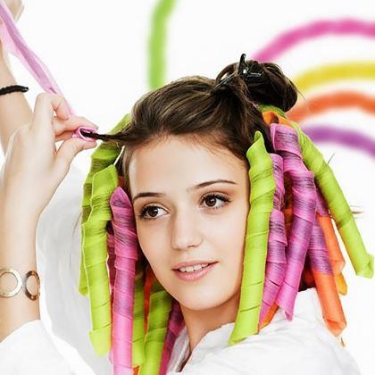 Imaginea din Bigudiuri spiralate pentru păr 50 cm - 20 bucăți + cârlig