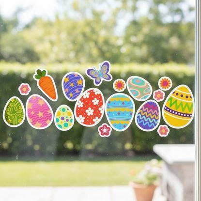 Imaginea Autocolante de Paște pentru fereastră, 35 bucăți