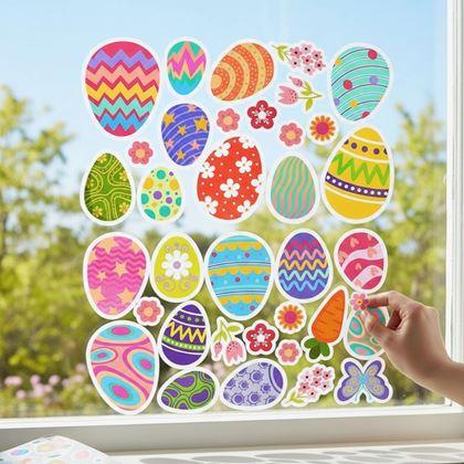 Imaginea din Autocolante de Paște pentru fereastră, 35 bucăți