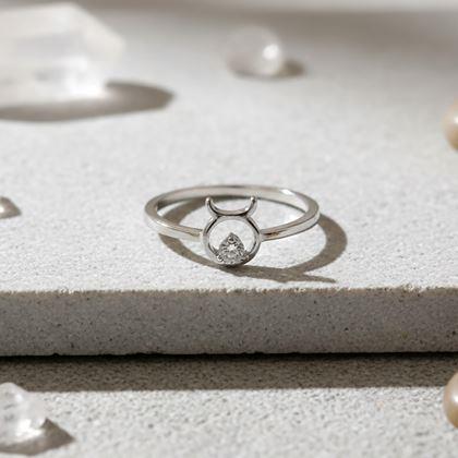 Imaginea din Inel ajustabil cu semn zodiacal - taur