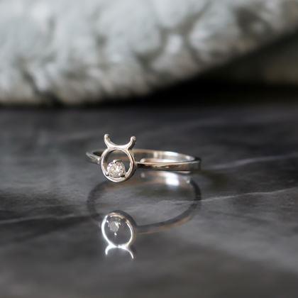 Imaginea din Inel ajustabil cu semn zodiacal - taur