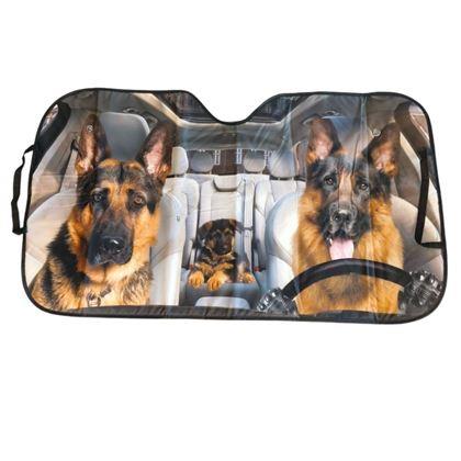 Imaginea din Parasolar auto cu ventuze - câini