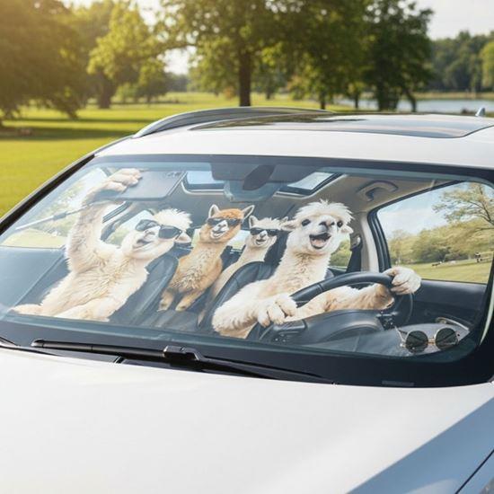 Imaginea din Parasolar auto cu ventuze - lamas