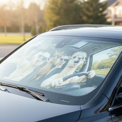 Imaginea din Parasolar auto cu ventuze - lamas