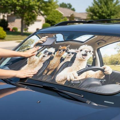 Imaginea din Parasolar auto cu ventuze - lamas