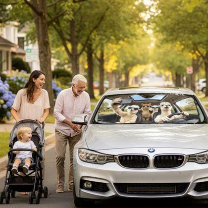 Imaginea din Parasolar auto cu ventuze - lamas