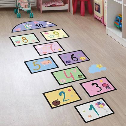 Imaginea din Autocolante pentru podea - șotron