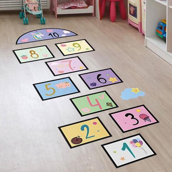 Imaginea din Autocolante pentru podea - șotron