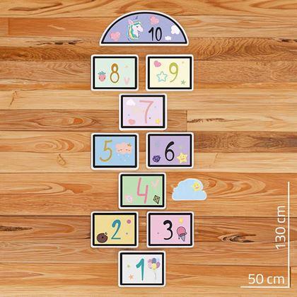 Imaginea din Autocolante pentru podea - șotron