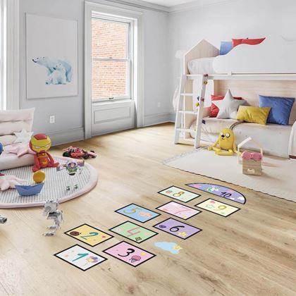 Imaginea din Autocolante pentru podea - șotron