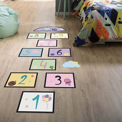 Imaginea din Autocolante pentru podea - șotron