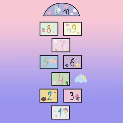 Imaginea din Autocolante pentru podea - șotron