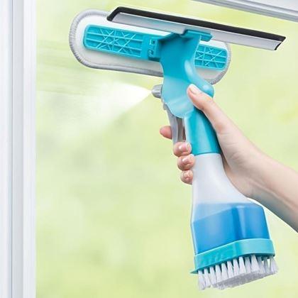 Imaginea din Racletă de geam 3 în 1 cu pulverizator