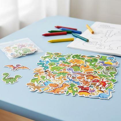 Imaginea din Stickere pentru copii - dinozauri