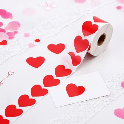 Imaginea Etichete autocolante inimioare - 500 buc