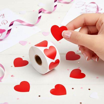 Imaginea Etichete autocolante inimioare - 500 buc