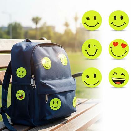 Imaginea din Sticker-uri reflexive cu fețe zâmbitoare 6 buc