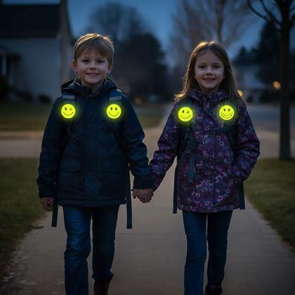 Imaginea din Sticker-uri reflexive cu fețe zâmbitoare 6 buc