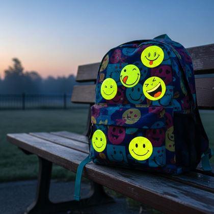 Imaginea din Sticker-uri reflexive cu fețe zâmbitoare 6 buc