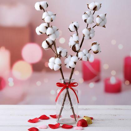 Imaginea din Ramură artificială de bumbac 50 cm