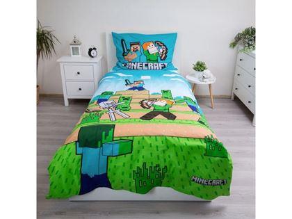 Imaginea din Lenjerie de pat pentru copii - Minecraft Modul Supraviețuire