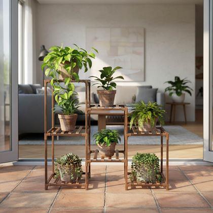 Imaginea din Suport din lemn pentru flori