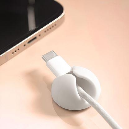 Imaginea 5 buc. Suporturi autoadezive pentru cabluri